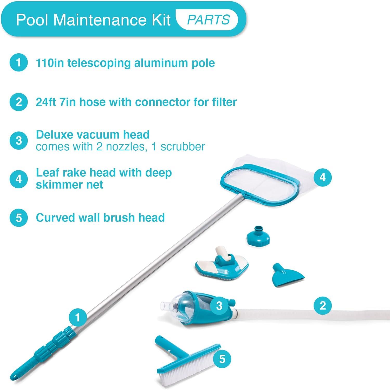 imageINTEX SX2800 Krystal Clear Sand Filter Pump for Above Ground Pools 2800 GPH Pump Flow Rate Easy Installation Deluxe Pool Maintenance Kit Included