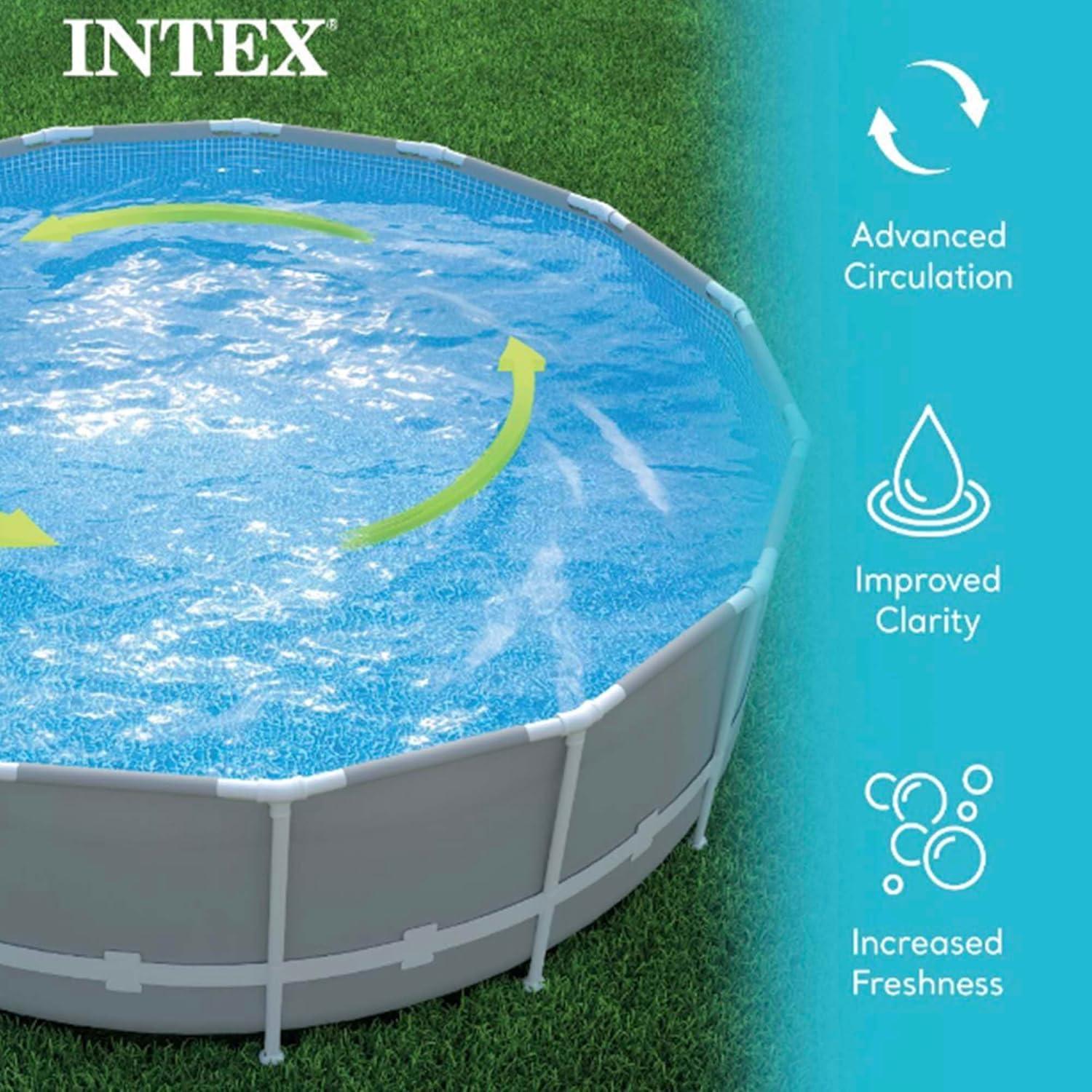 imageINTEX SX2800 Krystal Clear Sand Filter Pump for Above Ground Pools 2800 GPH Pump Flow Rate Easy Installation Deluxe Pool Maintenance Kit Included