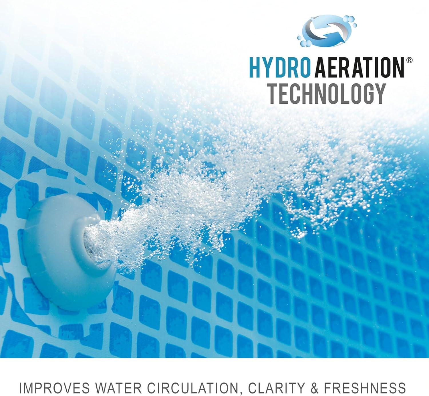 imageINTEX Ultra XTR Deluxe Round Above Ground Swimming Pool Set 24ft x 52in Includes Krystal Clear Cartridge Filter Pump Easy to AssemblePool with Pump