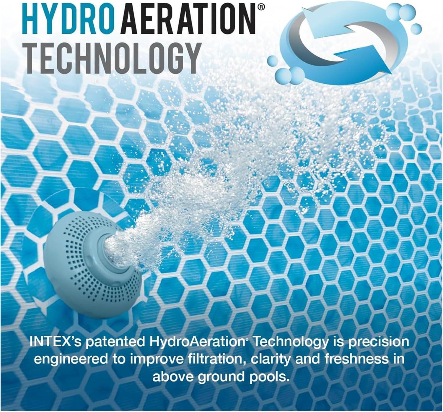 imageINTEX Ultra XTR Deluxe Round Above Ground Swimming Pool Set 24ft x 52in Includes Krystal Clear Cartridge Filter Pump Easy to AssembleUpdated Packaging