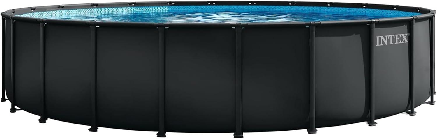 imageINTEX Ultra XTR Deluxe Round Above Ground Swimming Pool Set 24ft x 52in Includes Krystal Clear Cartridge Filter Pump Easy to AssembleUpdated Packaging