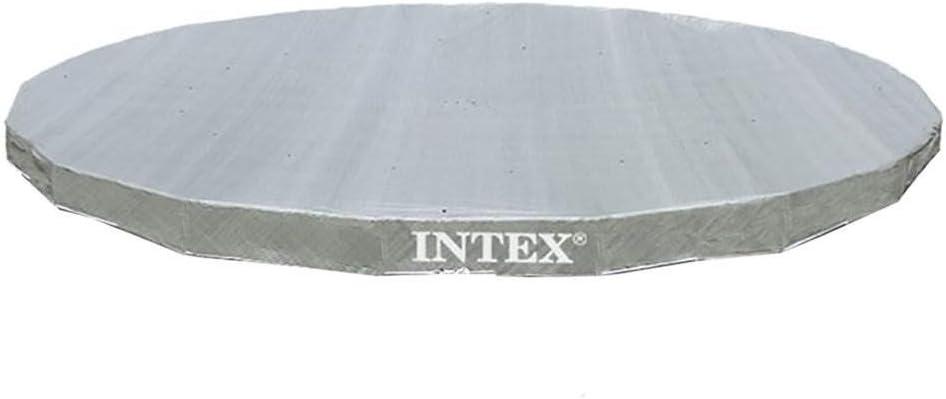 imageIntex 18 Round Easy Set Vinyl Solar Cover Bundled with 18 Deluxe Debris Pool Cover Above Ground Swimming Pools Pool Cover Accessory Only