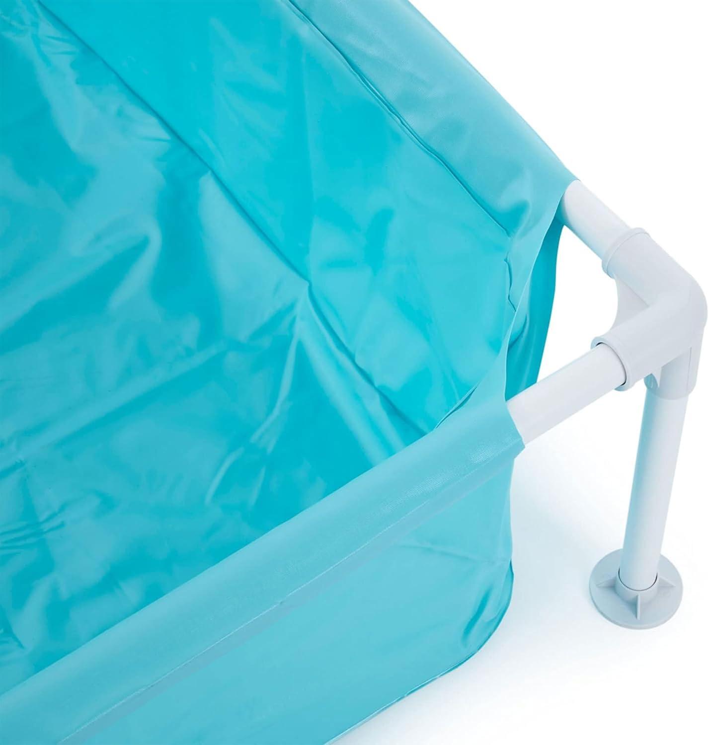 imageIntex 2 Pack 4ft x 12in Mini Frame Kiddie Beginner Swimming Pool Ages 3 and Up Blue