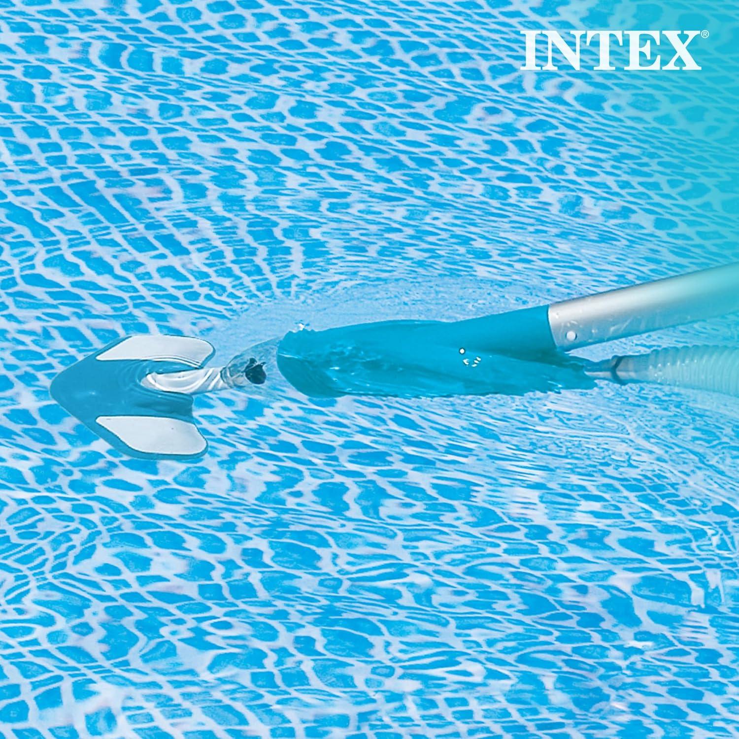 imageIntex 2100 Gallon Per Hour Above Ground Pool Sand Filter Pool Pump with Deluxe Pool Maintenance Kit and Automatic 24 Hour Timer
