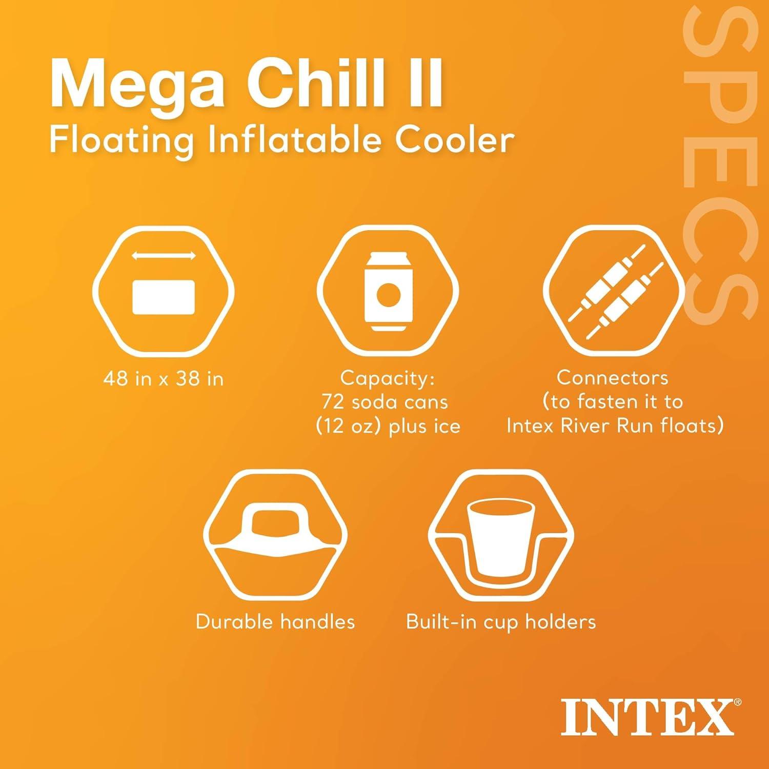 imageIntex 26373EH Ultra XTR 32ft x 16ft x 52in Above Ground Swimming Pool Set with Sand Filter Pump Inflatable Lounge Pool Recliners 2Pack and Inflatable Cooler
