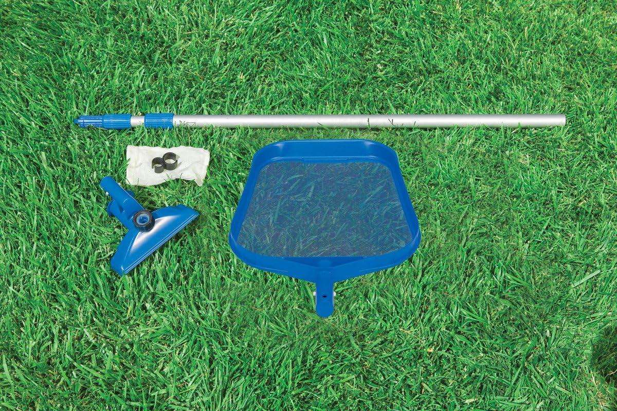 imageIntex Metal Frame Swimming Pool with Filter Pump and Pool Cleaning Kit 2 Pack