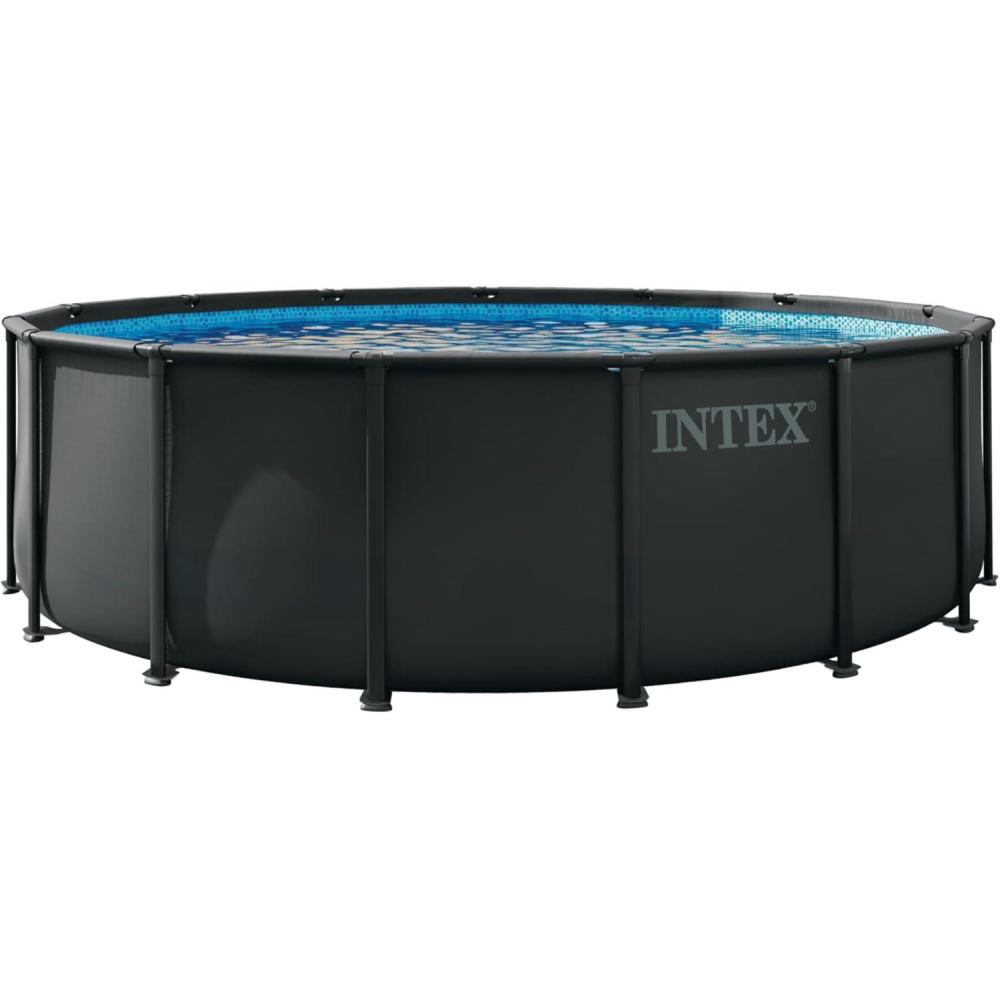 imageINTEX 26317MZ 15ft x 48in Ultra XTR Deluxe Above Ground Swimming Pool Set Includes Sand Filter Pump SuperTough Puncture Resistant Rust Resistant Easy to Assemble15 x 48
