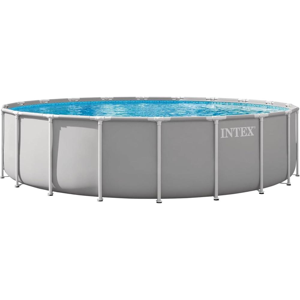 imageINTEX 26755EP Prism Frame Above Ground Swimming Pool Set 20ft x 52in  Includes 1500 GPH Cartridge Filter Pump  Removable Ladder  Pool Cover  Ground Cloth20 x 52