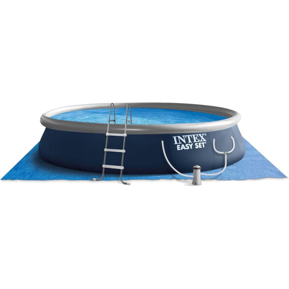 imageINTEX Inflatable AboveGround Swimming Pool Easy Set 15ft x 42in wFilter Pump amp Ladder