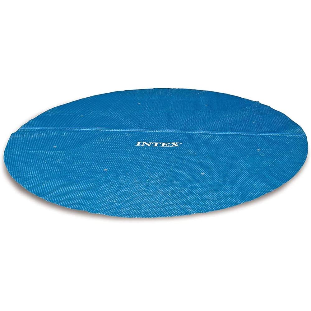 imageIntex 28012 Thermal Pool Cover Easy SetRound Frame Polyethylene Blue 366 cm115 Round