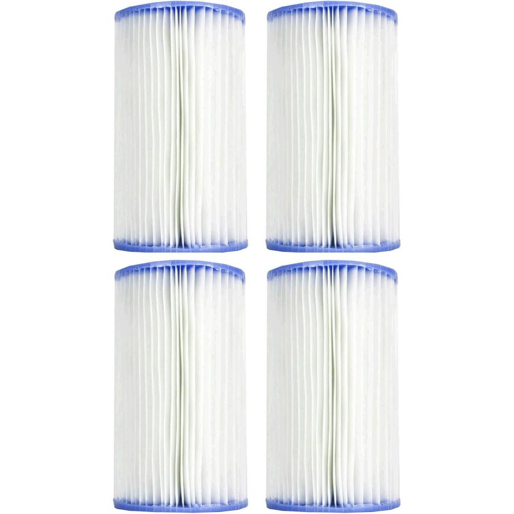 imageIntex Easy Set Swimming Pool Type A or C Filter Replacement Cartridges 4 Pack