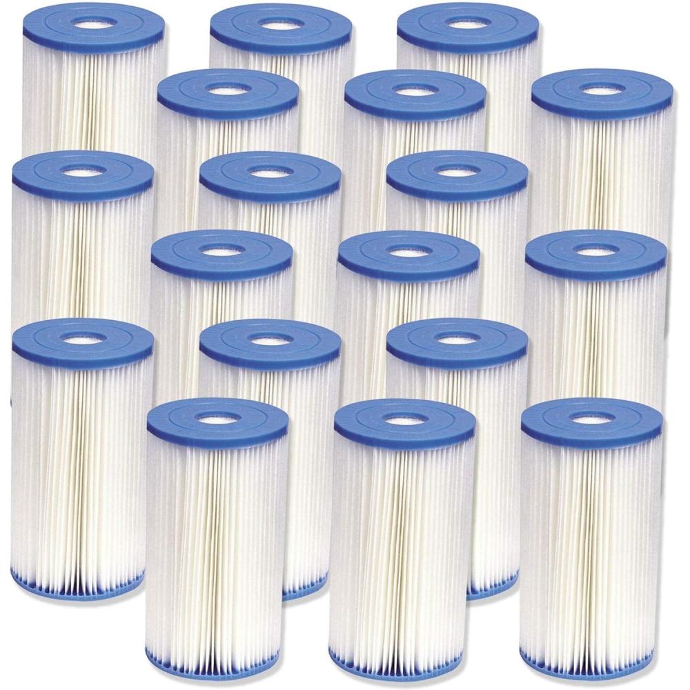 imageIntex Pool Easy Set Type B Replacement Filter Pump Cartridge 12 Pack  29005E18 Pack