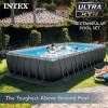 INTEX 26363EH Ultra XTR 24ft x 12ft x 52in Above Ground Swimming Pool Set with Sand Filter Pump and Deluxe Automatic Vacuum Cleaner