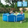 INTEX 28201EP 10Ft X 30In Metal Frame Above Ground Swimming Pool Set, Includes 330 GPH Cartridge Filter Pump, Puncture-Resistant Material, Rust Resistant, 1185 Gallon Capacity