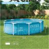 INTEX 28206EP 10Ft X 30In Beachside Metal Frame Above Ground Swimming Pool, Pool Only (Pump Not Included)
