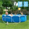 INTEX 28211EP 12Ft X 30In Metal Frame Above Ground Swimming Pool Set, Includes 530 GPH Cartridge Filter Pump, Puncture-Resistant Material, Rust Resistant, 1718 Gallon Capacity