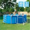 INTEX 28241EP 15Ft X 48In Metal Frame Above Ground Swimming Pool Set, Includes 1000 GPH Cartridge Filter Pump, Removable Ladder, Pool Cover, Ground Cloth