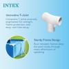 INTEX 28279EH Rectangular Frame Above Ground Swimming Pool Set: 14ft x 33in – Includes 530 GPH Cartridge Filter Pump – SuperTough Puncture Resistant – Rust Resistant – 1883 Gallon Capacity