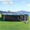 INTEX Above Ground Swimming Pool Set, Ultra XTR 26′ x 52″ Round Frame Bundled with 2 Pack OptiFlow Premium Pure Silica Filter Pool Sand, 50 lb Bag(24′ x 52″)