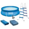 INTEX Easy Set Inflatable Swimming Pool Set: 15ft x 48in – with 1000 GPH Cartridge Filter Pump and Hydrotools Chlorine Dispenser – Easy Assembly