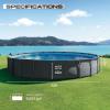 INTEX Ultra XTR Deluxe Round Above Ground Swimming Pool Set: 22ft x 48in – Includes Krystal Clear Cartridge Filter Pump – Easy to Assemble, 26327ST