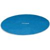 Intex 18 Ft Round Easy Set Solar Cover and Deluxe Pool Maintenance Kit w/Vacuum