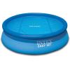Intex 18 Ft Round Easy Set Solar Cover and Deluxe Pool Maintenance Kit w/Vacuum