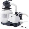 Intex 2100 GPH Above Ground Pool Sand Filter Pump Bundled with Krystal Clear Saltwater System, Improved Circulation and Filtration