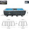 Intex 26355EH Ultra XTR 18ft x 9ft x 52in Above Ground Swimming Pool Set with Sand Filter Pump, Inflatable Lounge Pool Recliners (2-Pack) and Inflatable Beverage Cooler