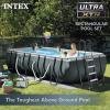 Intex 26355EH Ultra XTR 18ft x 9ft x 52in Above Ground Swimming Pool Set with Sand Filter Pump, Inflatable Lounge Pool Recliners (2-Pack) and Inflatable Beverage Cooler