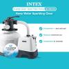 Intex 3000 GPH Sand Filter Pool Pump with Built-In Timer and Plunger Valve Set with Replacement Part (2 Pack) for Above Ground Outdoor Swimming Pools