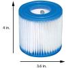Intex Pool Filter (6 Pack) with Intex 10-Foot Round Above Ground Pool Cover