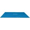 Intex Rectangular Solar Frame Set Swimming Pool Cover with Heat Retention, Easy Installation, and Own Carry Bag for Pools, Blue