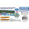 Intex Sturdy Outdoor Metal Frame Above Ground Pool Set with Drain Plug, Filter Pool Pump, and Type H Filter Cartridges (12 Pack)