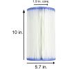 Intex Swimming Pool Easy Set Type B Replacement Filter Pump Cartridge (10 Pack)