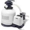 Intex ZX100 Auto Pressure Side Pool Cleaner with Hose and Converter and 3000 GPH Above Ground Pool Sand Filter Pump with Automatic Timer