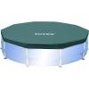 Metal Frame Above Ground Swimming Pool w/ 10 Foot Round Swimming Pool Cover