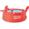 INTEX 26100EH Happy Crab Easy Set Inflatable Pool: 6ft x 20in – Puncture-Resistant Material – Quick Inflation – 232 Gallon Capacity – 16in Water Depth