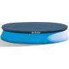 INTEX 28022E Pool Cover: For 12ft Round Easy Set Pools – Includes Rope Tie – Drain Holes – 12in Overhang – Snug Fit