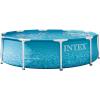 INTEX 28206EP 10Ft X 30In Beachside Metal Frame Above Ground Swimming Pool, Pool Only (Pump Not Included)