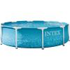 INTEX 28207EP 10Ft X 30In Beachside Metal Frame Above Ground Swimming Pool Set, Includes 330 GPH Cartridge Filter Pump, Puncture-Resistant Material, Rust Resistant, 1185 Gallon Capacity