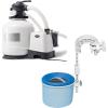 INTEX SX3000 Krystal Clear Sand Filter Pump for Above Ground Pools: 3000 GPH Pump Flow Rate – Includes Deluxe Wall Mount Pool Cleaning Surface Skimmer