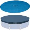 Intex 15 Foot Round Debris Cover and Vinyl Solar Cover for Above Ground Pools