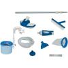 Intex Deluxe Automatic Surface Skimmer Bundled with Maintenance Kit w/ Vacuum & Pole, Swimming Pool Cleaning Tools for Above Ground and InGround Pools