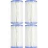 Intex Easy Set Swimming Pool Type A or C Filter Replacement Cartridges (4 Pack)