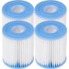 Intex Swimming Pool Easy Set Filter Cartridge Replacement – Type H (4 Pack)