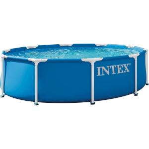 INTEX 28200EP 10Ft X 30In Metal Frame Above Ground Swimming Pool, Pool Only (Pump Not Included)