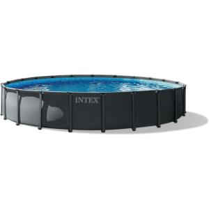 INTEX Ultra XTR Deluxe Round Above Ground Swimming Pool Set: 22ft x 48in – Includes Krystal Clear Cartridge Filter Pump – Easy to Assemble, 26327ST