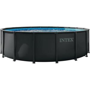 INTEX Ultra XTR Deluxe Round Above Ground Swimming Pool Set: 24ft x 52in – Includes Krystal Clear Cartridge Filter Pump – Easy to Assemble(Updated Packaging)