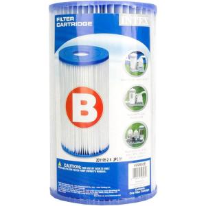 Intex Easy Set Type B Replacement Filter Cartridge for Above Ground Outdoor Swimming Pools with Dacron Paper for Ultimate Filtration (36 Pack)